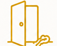 Apartment turnover service icon